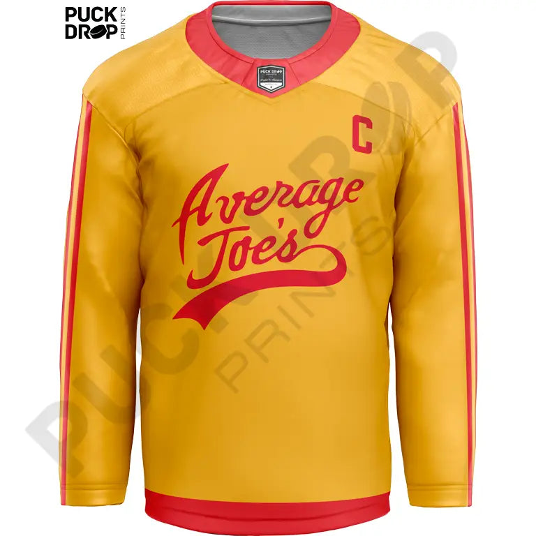 Average Joe's Custom Hockey Jersey – Puck Drop Prints