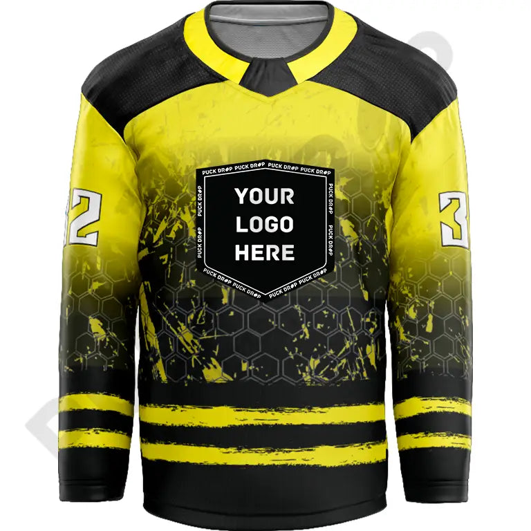 Hornets, Killer Bees Custom Hockey Jersey Design – Puck Drop Prints