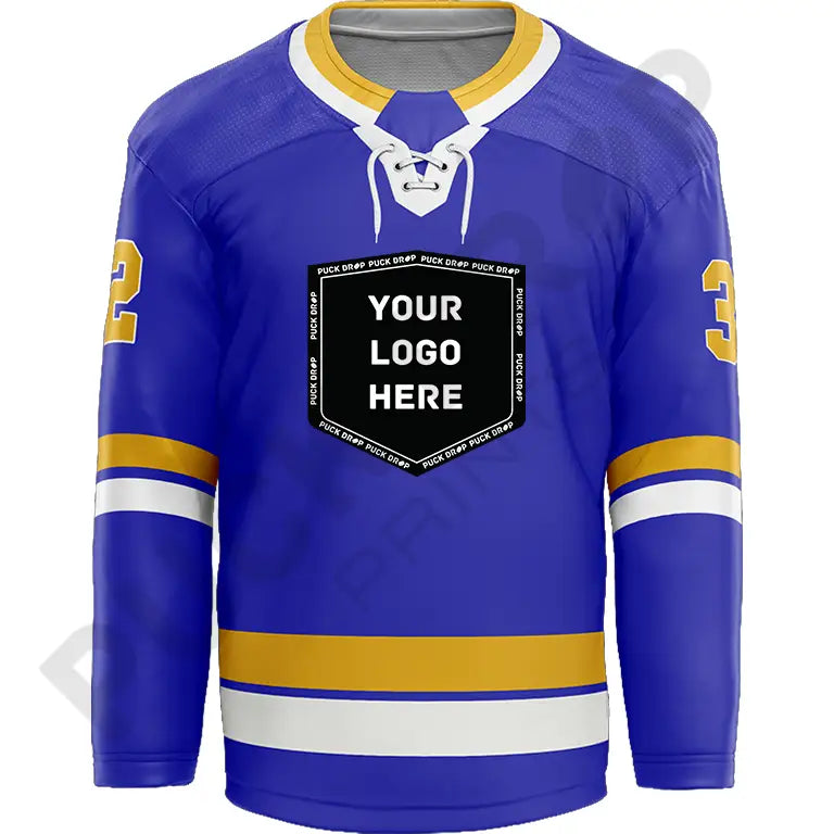 Charlestown Chiefs Custom Hockey Jersey Design – Puck Drop Prints