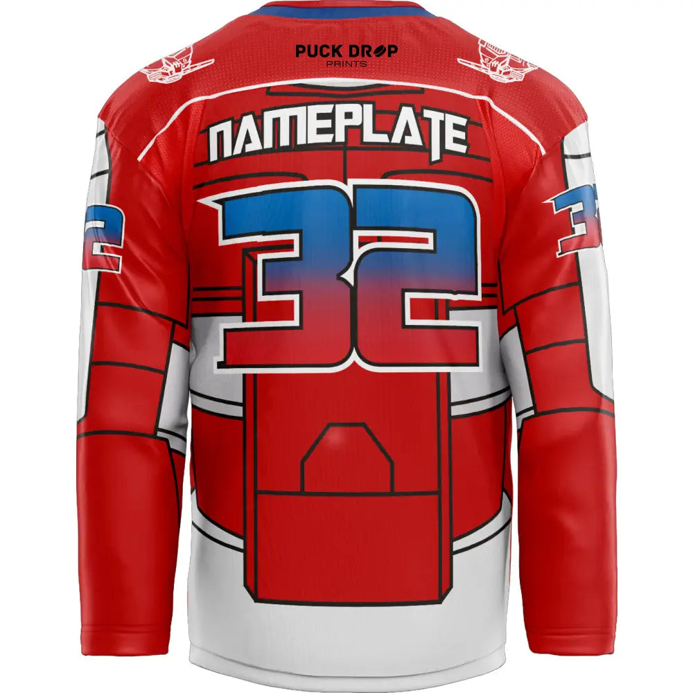 ’Prime Time’ Optimus Prime Transformers Custom Hockey Jersey Uni Kit