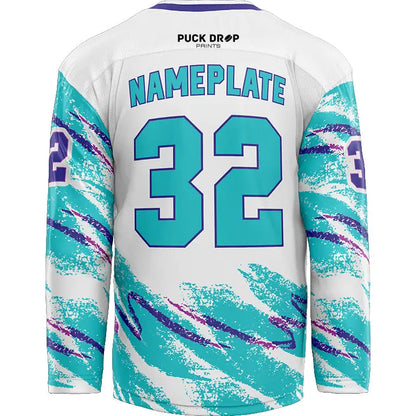 90's Jazz Custom Hockey Jersey Design – Puck Drop Prints