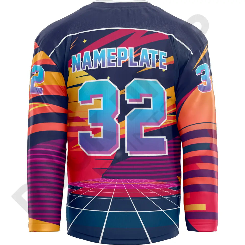 80’s Retro Custom Hockey Jersey Uni Kit
