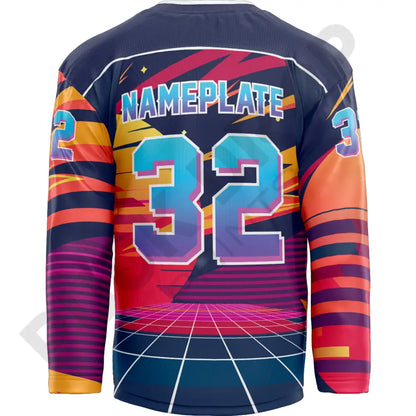 80’s Retro Custom Hockey Jersey Uni Kit