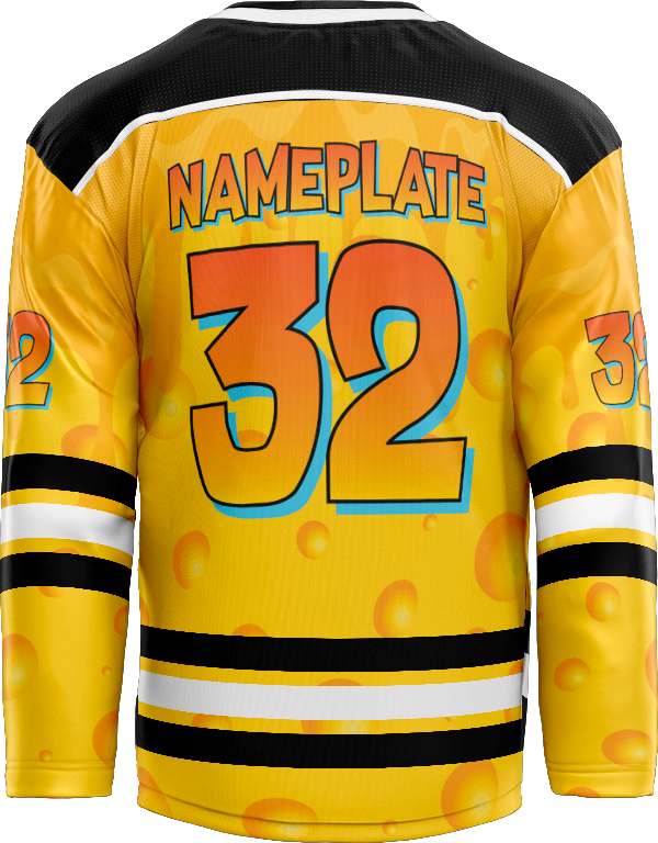 Top Cheese Custom Hockey Jersey Design – Puck Drop Prints