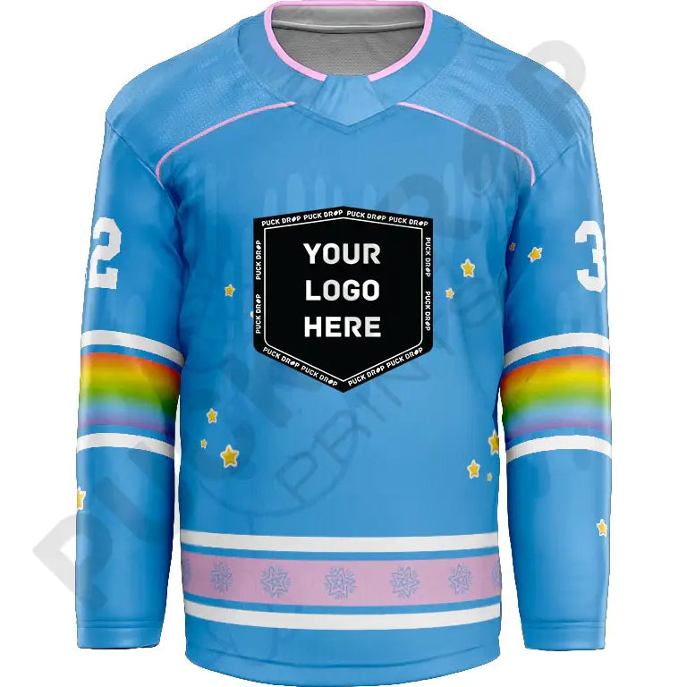 Drop Puck Design Taste The Rainbow Custom Hockey Jersey Design – Puck Drop Prints