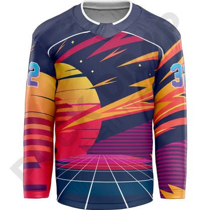 80’s Retro Custom Hockey Jersey Uni Kit