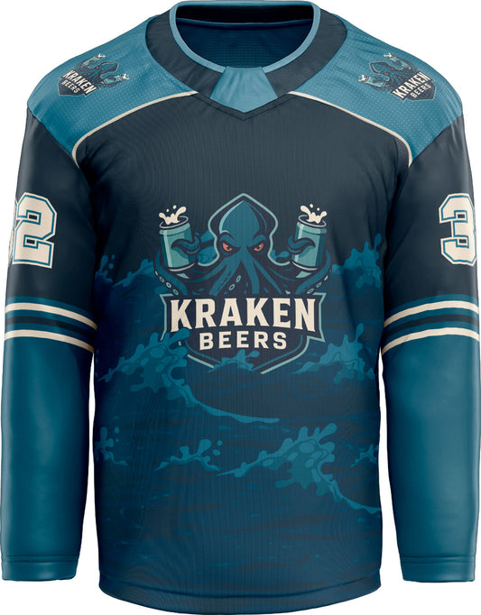 Kraken Beers Custom Hockey Jersey