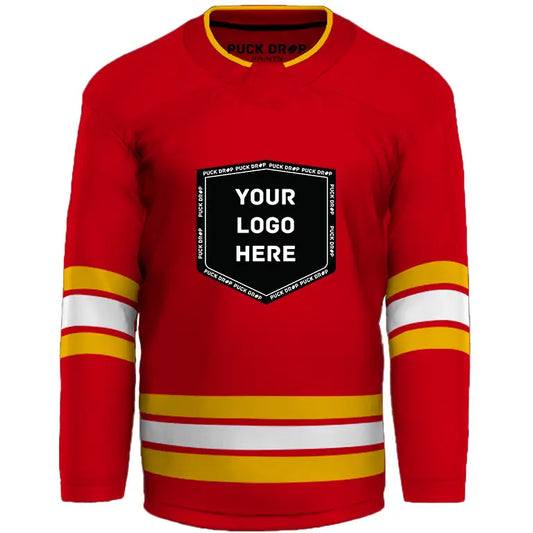 Calgary Flames Custom Jersey Uni Kit