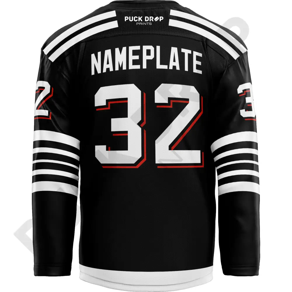 New Jersey Devils 2025-2026 Black Alt Jersey Design Uni Kit