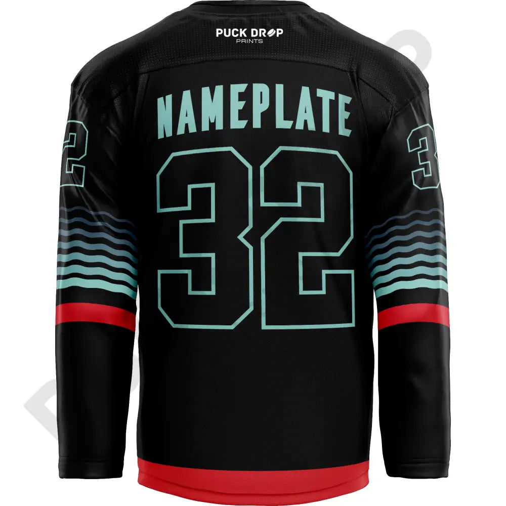 Seattle Kraken 2025-2026 Black Alt Jersey Design Uni Kit