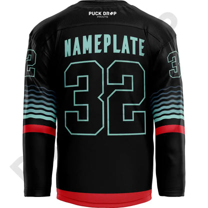 Seattle Kraken 2025-2026 Black Alt Jersey Design Uni Kit