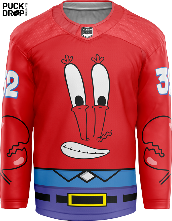 Mr. Krabs Custom Hockey Jersey