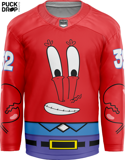 Mr. Krabs Custom Hockey Jersey