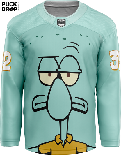 Squidward Custom Hockey Jersey