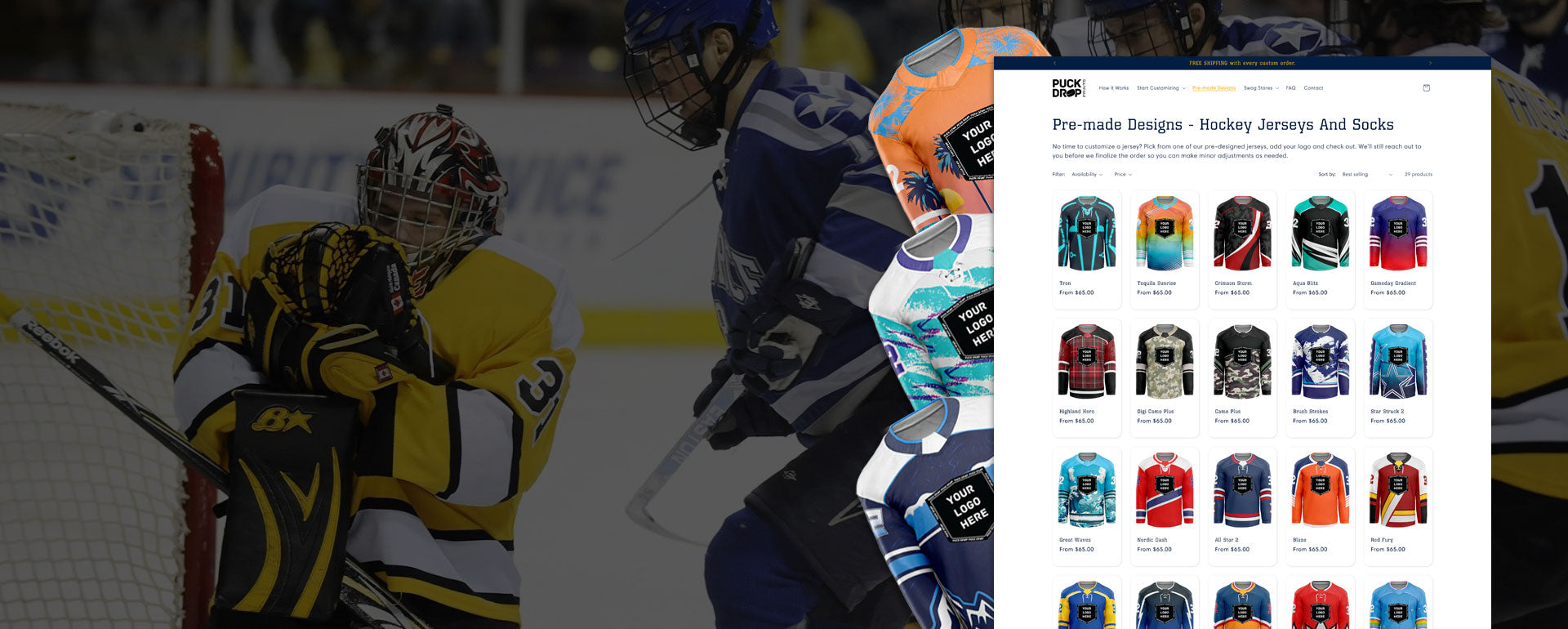 Size Charts – Puck Drop Prints