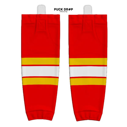 Calgary Flames Custom Jersey Uni Kit